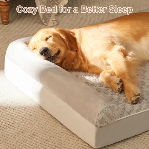 BFPETHOME Orthopedic Washable XLarge Dog Bed for Senior Dog Cozy Sleep