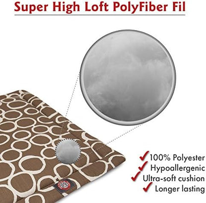 48" Fusion Mocha Brown Crate Dog Bed Mat By Majestic Pet Products