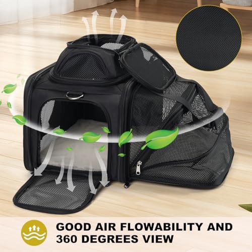 pidipiti 17x11x11 Soft-Sided pet Carrier,for 1 Small Dog or Medium cat