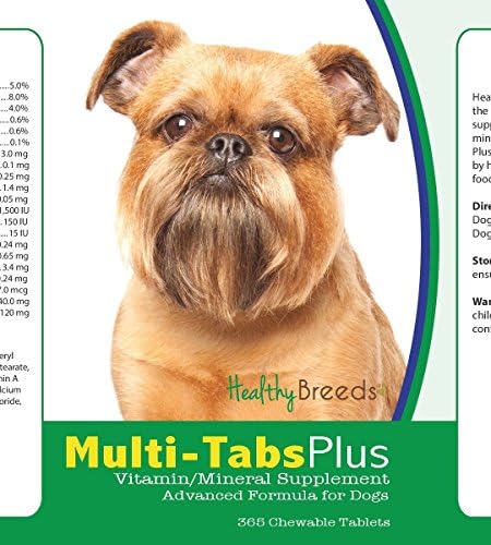 Healthy Breeds Brussels Griffon Multi-Tabs Plus Chewable Tablets 365 Count