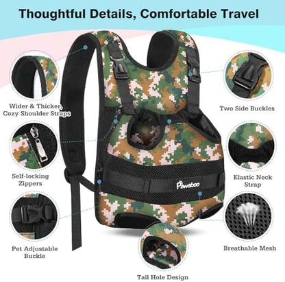 Pawaboo Pet Front Carrier Backpacks for Small Medium Dogs