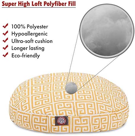 Citrus Towers Medium Round Indoor Outdoor Pet Dog Bed With Removable Washable Cover By Majestic Pet Products