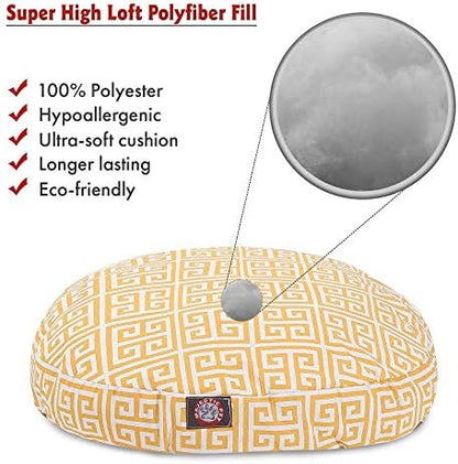 Citrus Towers Medium Round Indoor Outdoor Pet Dog Bed With Removable Washable Cover By Majestic Pet Products