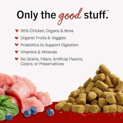 Stella & Chewy's Freeze-Dried Raw Chicken Meal Mixers- Dog Food Topper and Mixer - Made with 95% Cage-Free Chicken, Organs & Bone - Perfect for Picky Eaters - Grain-Free - 35oz