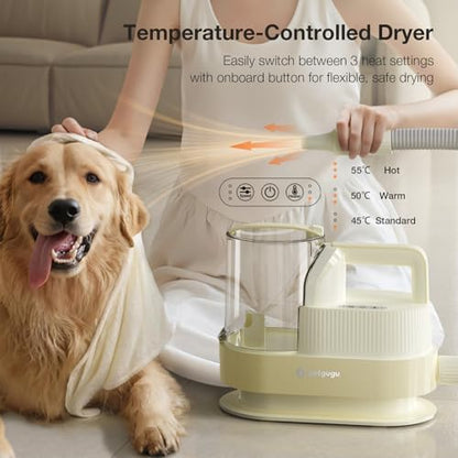PETGUGU Dog Grooming Vacuum Kits with Clipper Dryer Kit Grooming/Trimming
