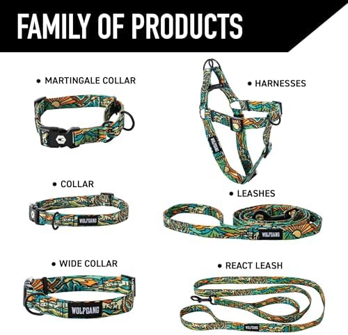 Wolfgang Martingale Dog Collar Wildwolf Print Large