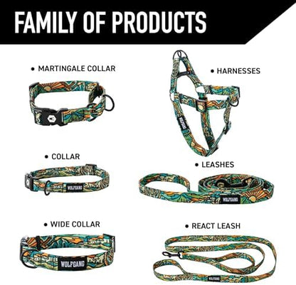 Wolfgang Martingale Dog Collar Wildwolf Print Medium