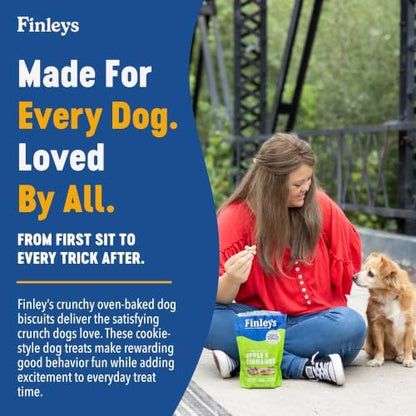 Finley's Crunchy Dog Biscuits, Apple Cinnamon, 12oz, 3 Pack
