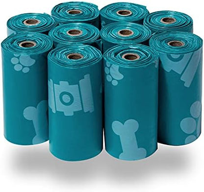 Best Pet Supplies Poop Bags for Dogs - Turquoise, 150 Count