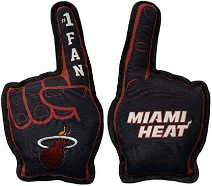 Pets First NBA #1 Fan Toy. Best Sports Dog Toy with Double Stitched Trim and Tough Nylon Material Filled with Chewable Polyfil and Inner Squeaker