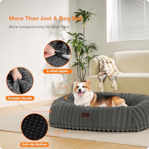Orthopedic Waterproof Medium Dog Bed Sofa, Gel Memory Foam, 36"