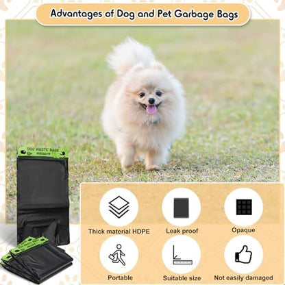 Ireer 10000 Pcs Dog Waste Bags Bulk, Pet Feces Bags with Hang Hole