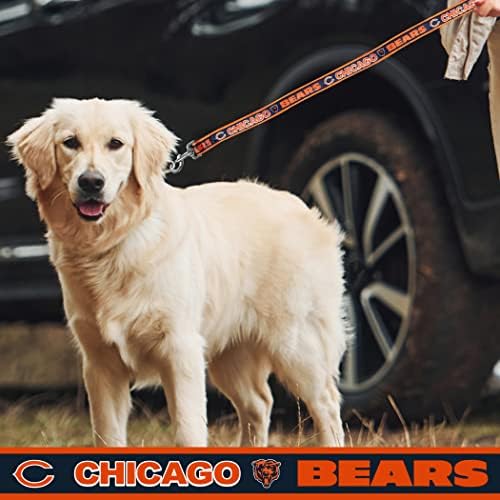 NFL PET Leash Chicago Bears Dog Leash, Medium Football Team Leash for Dogs & Cats. A Shiny & Colorful Cat Leash & Dog Leash Licensed by The NFL