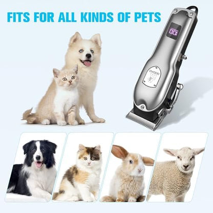 Dog Rechargeable Cordless Clippers for Grooming for Heavy Thick Hair&Coats