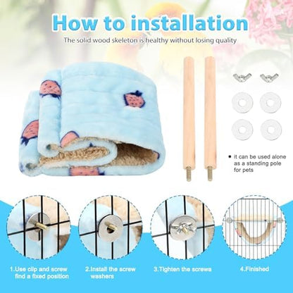 BWOGUE Bird Nest Bed Hanging Hammock, Parakeet Bed for Cage, Cockatiel Bed