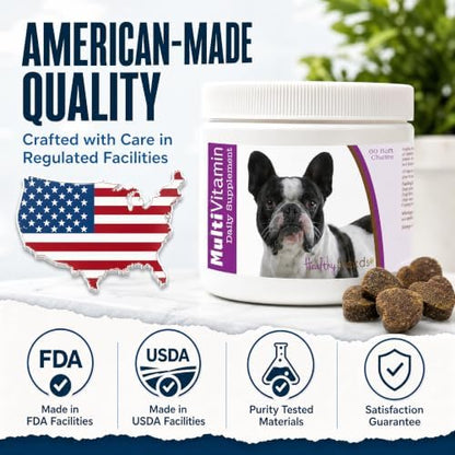 Healthy Breeds French Bulldog Multi-Vitamin Soft Chews 60 Count