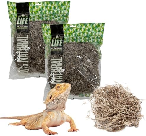 Spanish Moss for Terrarium Habitats, Medium 2-Pack