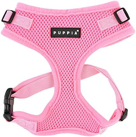 Authentic Puppia RiteFit Harness with Adjustable Neck, Pink, Extra-Large