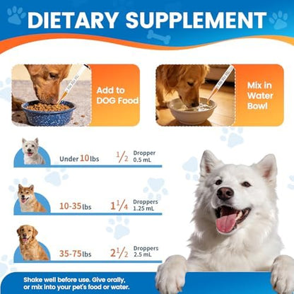 Yeast Infection Treatment Drops for Dogs, Itch Allergy Ear Paw Support 60ml