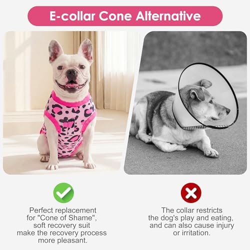 cyeollo Dog Surgery Recovery Suit, Spay Neuter Onesie for Female Male Dogs