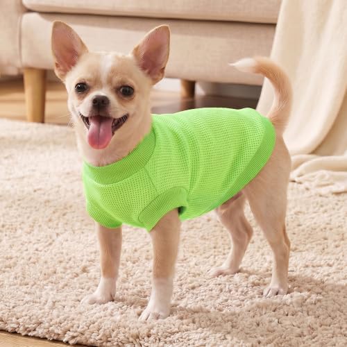 1 Pack Dog Shirt for Small Supplies Functional Waffle Dog Clothes Warm Soft Sweatshirt Outfit for Dogs Cats Pet Apparel