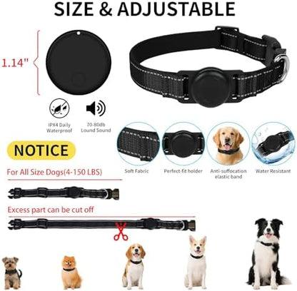 GPS Tracker for Dogs (1 Pack), Mini GPS Cat Tracker, Smart Pet Activity Tracker (iOS Only), No Monthly Fee, Compatible with Apple Find My, Anti-Lost, Finder Tag for Vehicles/Pets/Kids/Items