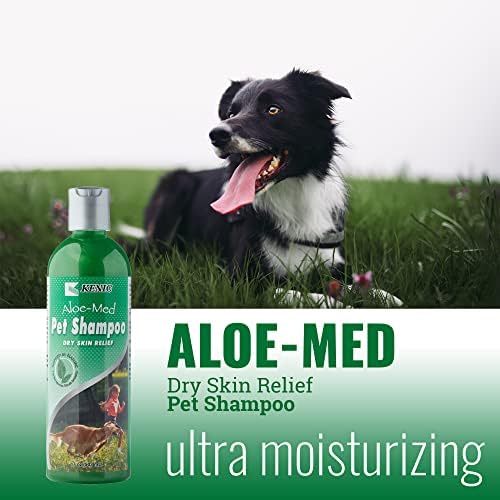 Kenic Aloe-Med Moisture Rich Conditioning Pet Shampoo – Restorative Aloe Blend for Hydration & Shine, Soap & Paraben-Free, Made in USA