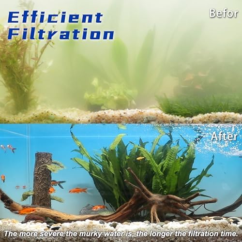 coospider-repta Aquarium Filter for 100-300 Gallons Tank, Powerful 660GPH Internal Fish Tank Filter, Pump Submersible Filter with Sponge for Large Fish Tanks, Turtle Tanks