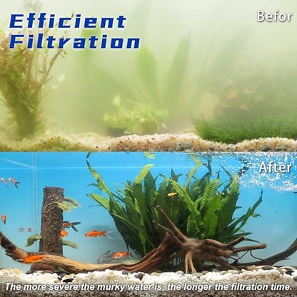 coospider-repta Aquarium Filter for 100-300 Gallons Tank, Powerful 660GPH Internal Fish Tank Filter, Pump Submersible Filter with Sponge for Large Fish Tanks, Turtle Tanks