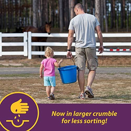 Horse Health Vita Biotin Crumbles Horse Hoof Supplement, Biotin Supplement Supports Healthy Hoof Growth, Strong Walls, Prevents Cracks & Chipping, 3 lbs, 48-Day Supply