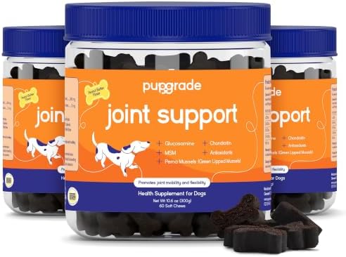 PupGrade Joint Support for Dogs, Peanut Butter Flavor - 180 Soft Chews