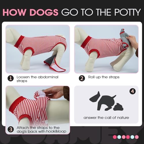 FUAMEY Recovery Suit for Dogs, Dog Onesie for Surgery Female Surgical Suit
