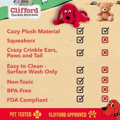 Large Dog Toy – Plush Squeaky Dog Toys for Large Breeds, Crinkle Stuffed Animal for Puppies, Toys to Keep Them Busy, Cute Indoor Chew for Medium and Small Dogs
