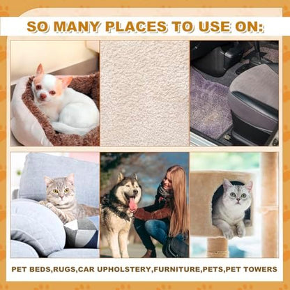 2 Pack Pet Hair Remover Sponge Cat and Dog Hair Sponge, Yellow
