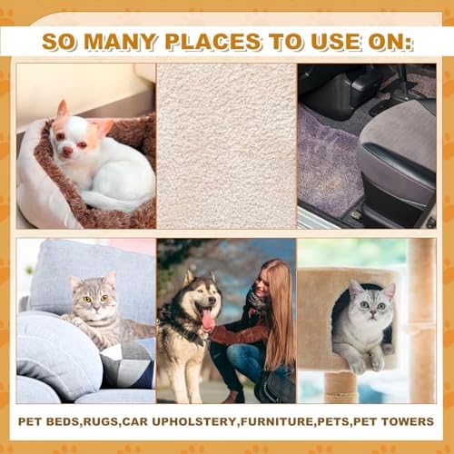 3 Pack Pet Hair Remover Sponge Cat and Dog Hair Sponge, Yellow