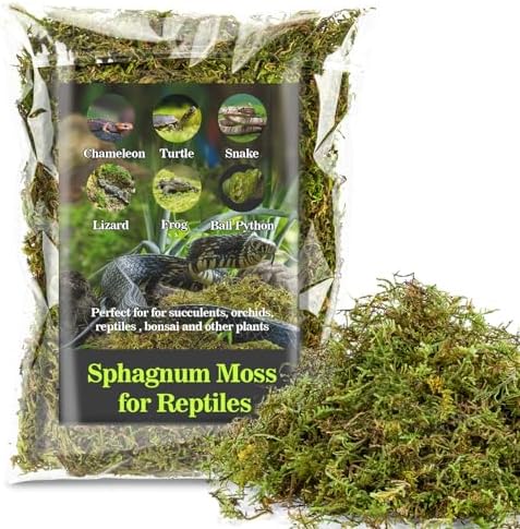 Sukh Sphagnum Moss for Reptiles - Terrarium Reptile Moss Substrate, 11.2 OZ