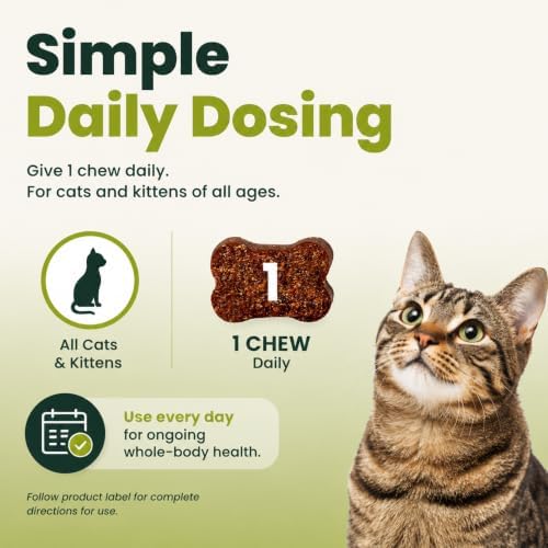 VetriScience 27+ Active Health Chewable Tablets for Cats, Fish, 90 Count