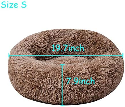 Cat Bed for Indoor Cats,Mini Plush Self Warming Kitten Bed, 20 Inch