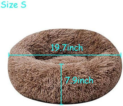 Cat Bed for Indoor Cats,Mini Plush Self Warming Kitten Bed, 20 Inch