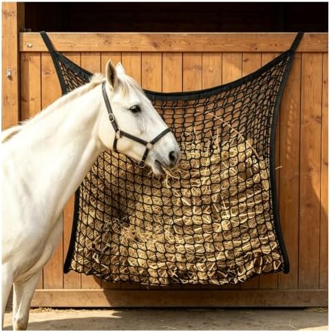 2 PCS Slow Feed Hay Net, Large Capacity Hay Bags for Horses, Easy-to-Hang
