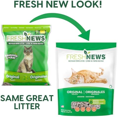 Fresh Pellet Non-Clumping Paper Cat Litter, 25 Pound