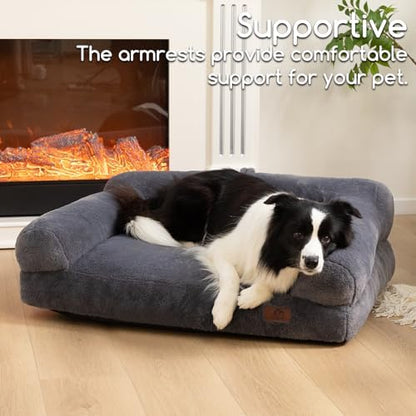 Hollypet Dog Large Cat Bed Puppy Couch Beds for Pets up to 50 lbs