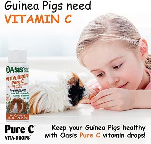 OASIS #80254 Vita Drops-Pure C for Guinea Pig, 2-Ounce, Packaging may vary
