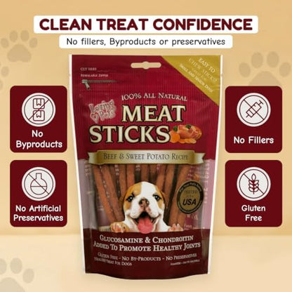 Loving Pets Gourmet Meat Sticks - Sweet Potato and Beef Recipe, Dog Treat, 5oz
