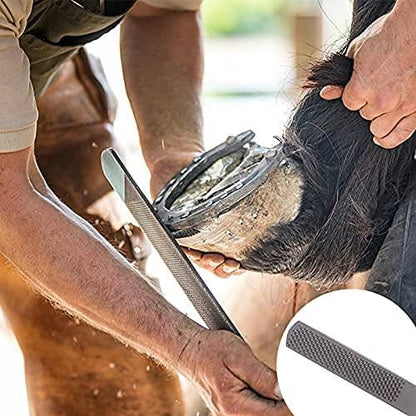 LONG RIVER Horse Farrier Hoof Tool Kit（7 Piece） with Carry Bag Horse Equine Metal Shears Farriers Hoof Nipper Cutter Handle Knife Stable Supplies Professional Hoof Trimming Tools