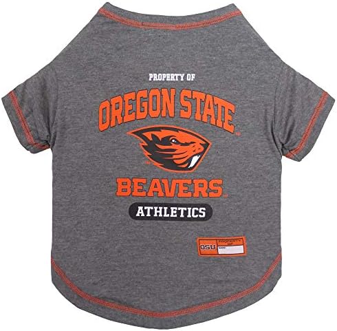 Pets First Collegiate OREGON STATE BEAVERS Dog T-Shirt, Small. - Licensed Shirt for Pets Team Colored with Team Logos.- Premium Stretchable Materials for the Comfrot of your Dog & Cat.