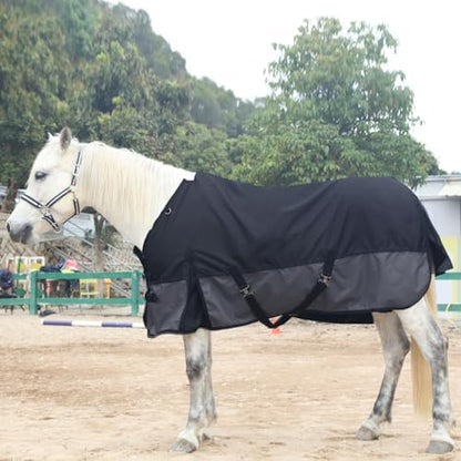 1200D Horse Blanket, 0g No-Fill Waterproof Turnout Rain Sheet