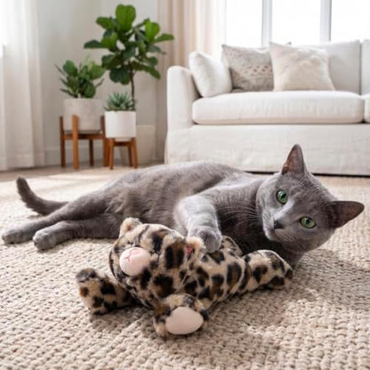 Catstages Calming Kitty Pal Interactive Companion Plush Cat Toy, 11"