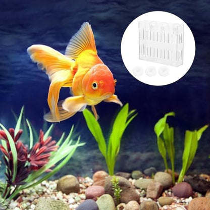 Mipcase Aquarium Plant Holder Aquatic Plant Cup with Suction Cups Aquarium Planter for Small Water Plants Fish Tank Landscape Rack Permeable Side Holes 3.93 X 3.34 X 1.96 in 2 Pack
