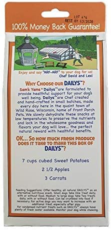 Front Porch Pets Sam's Yams Daily's Simply Sweet Potato, Apple & Carrot Dog Snacks, 7oz